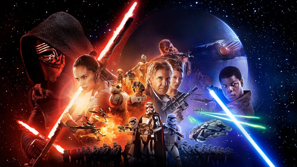 The Force Awakens poster, landscape